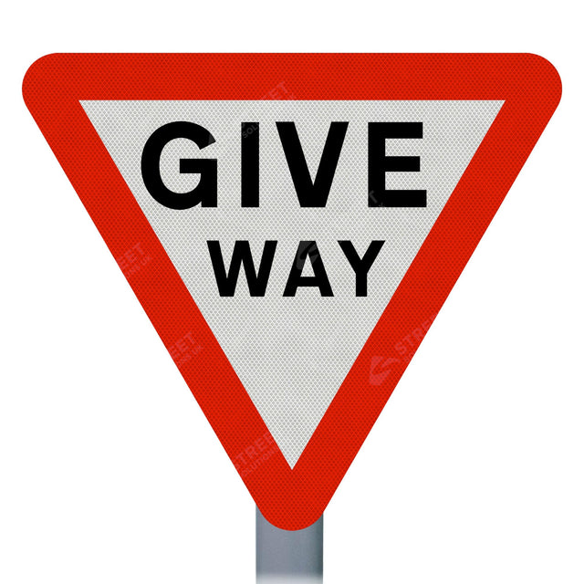 Give Way Sign Face