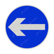606 One Way Left Sign Face | Post & Wall Mounted