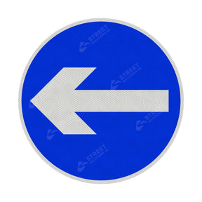 606 One Way Left Sign Face | Post & Wall Mounted