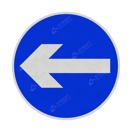 606 One Way Left Sign Face | Post & Wall Mounted