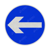 606 One Way Left Sign Face | Post & Wall Mounted