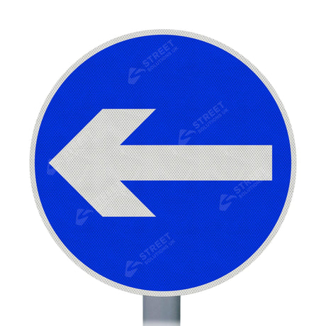606 One Way Left Sign Face | Post & Wall Mounted