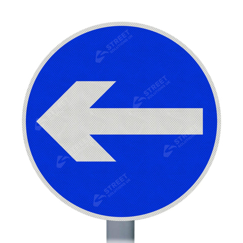 606 One Way Left Sign Face | Post & Wall Mounted