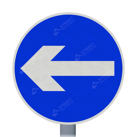 Left. Sign Posts One Way 606 One Way Left Sign Face | Post & Wall Mounted
