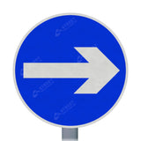 606v One Way Right Sign Face | Post & Wall Mounted