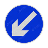 610 Keep Left Sign Face | Post & Wall Mounted
