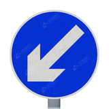 610 Keep Left Sign Face | Post & Wall Mounted