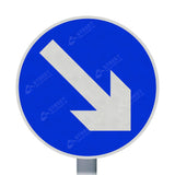 610v Keep Right Sign Face | Post & Wall Mounted