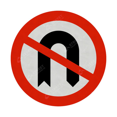  No U-Turn Sign Face