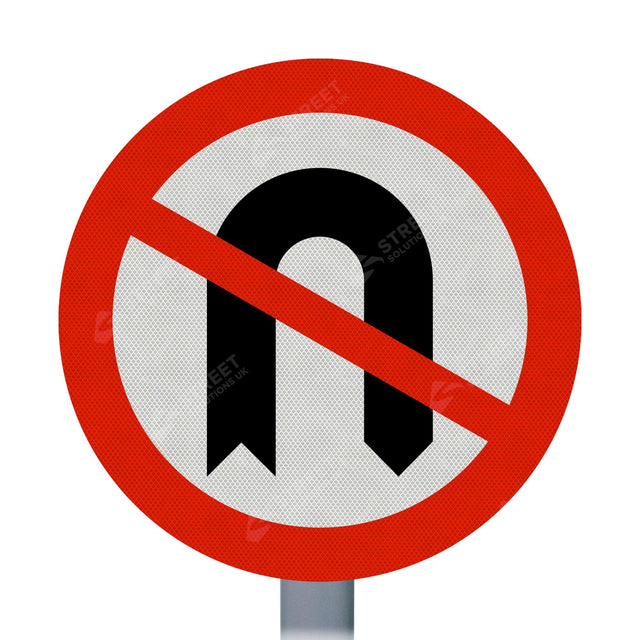 No U-Turn Sign Face