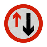 Oncoming Vehicles Sign Face 
