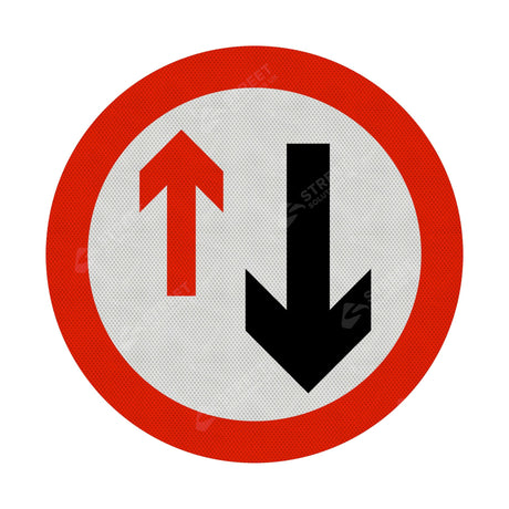 Oncoming Vehicles Sign Face 