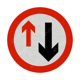 615 Give Way To Oncoming Vehicles Sign Face | Post & Wall Mounted