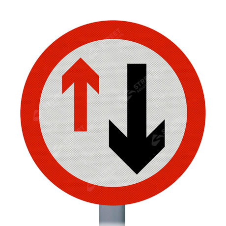 Oncoming Vehicles Sign Face 
