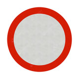 Vehicles Prohibited Sign Face