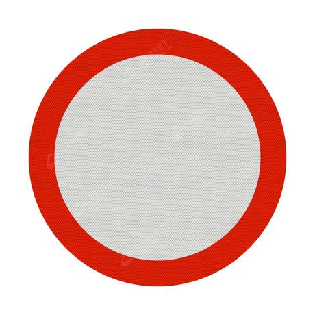 Vehicles Prohibited Sign Face