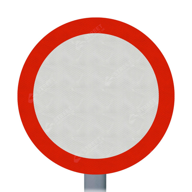 Vehicles Prohibited Sign Face