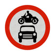 Motorised Vehicles Sign Face