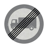 622.2 End of Goods Vehicles Prohibition Sign Face | Post & Wall Mounted