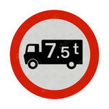 622.1A Vehicle Weight Limit Permanent Post Mounted Sign Face | Post & Wall Mounted street road highway public and private