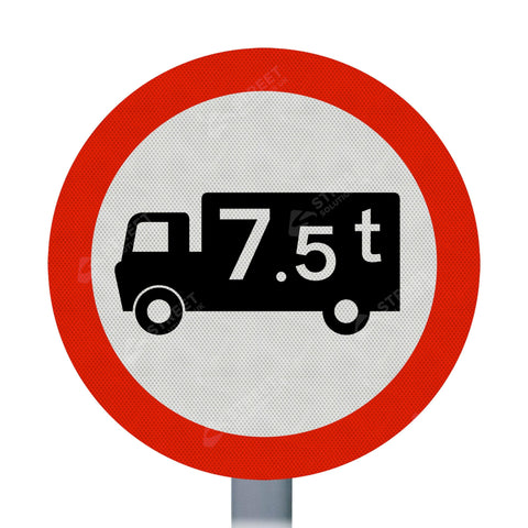 622.1A Vehicle Weight Limit Permanent Post Mounted Sign Face | Post & Wall Mounted street road highway public and private 