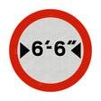 629 Vehicle Width Restriction Imperial Sign Face | Post & Wall Mounted road street highway signage for private and public