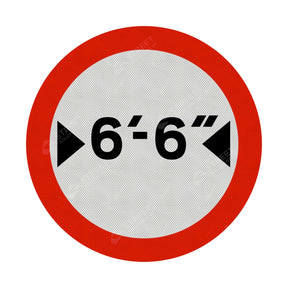 629 Vehicle Width Restriction Imperial Sign Face | Post & Wall Mounted road street highway signage for private and public