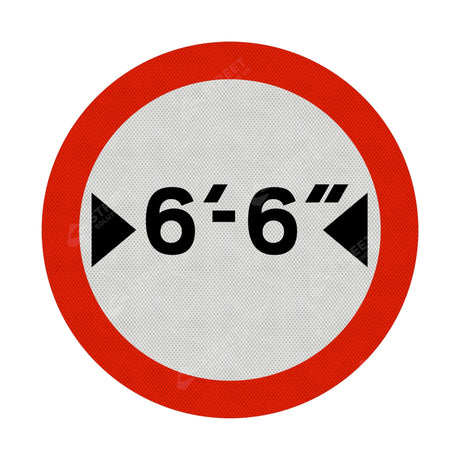 629 Vehicle Width Restriction Imperial Sign Face | Post & Wall Mounted road street highway signage for private and public