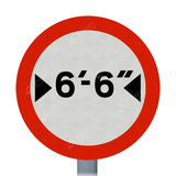 629 Vehicle Width Restriction Imperial Sign Face | Post & Wall Mounted road street highway signage for private and public 