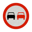  Overtaking Prohibited Sign Face 