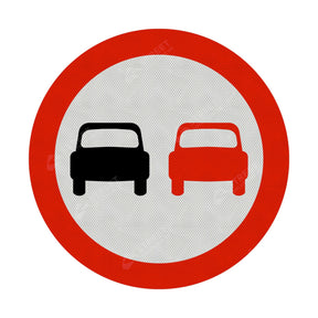  Overtaking Prohibited Sign Face 