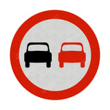 632 Overtaking Prohibited Sign Face Post Mounted