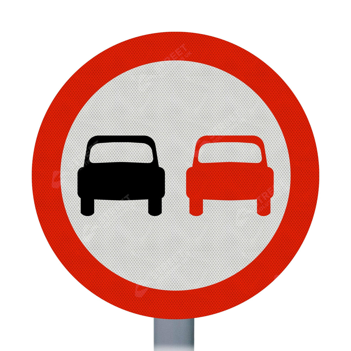  Overtaking Prohibited Sign Face 