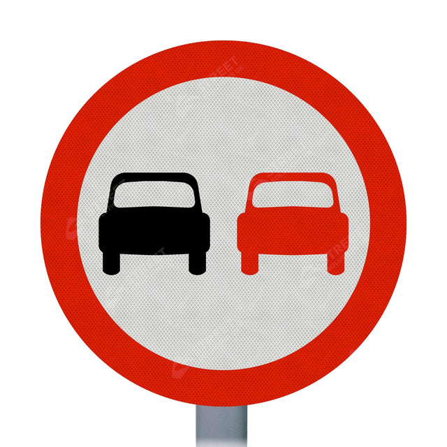  Overtaking Prohibited Sign Face 