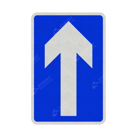 652 One Way Traffic Sign Face | Post & Wall Mounted