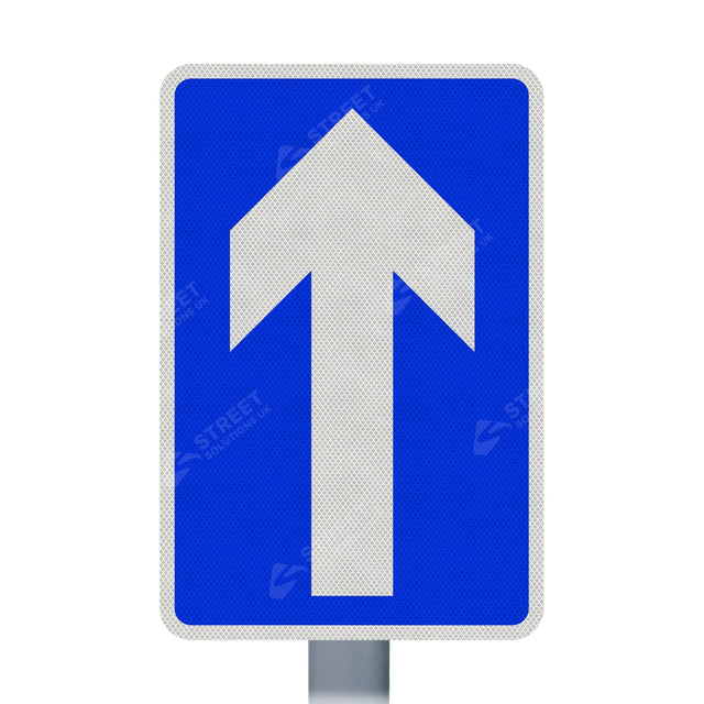 652 One Way Traffic Sign Face | Post & Wall Mounted