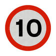 10mph Sign Face