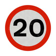 20mph Sign Face