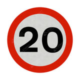 20mph Sign Face