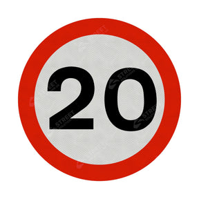 20mph Sign Face