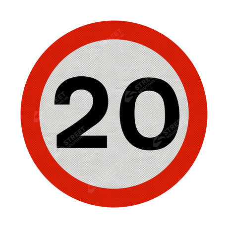 20mph Sign Face