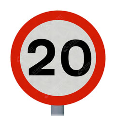 20mph Sign Face