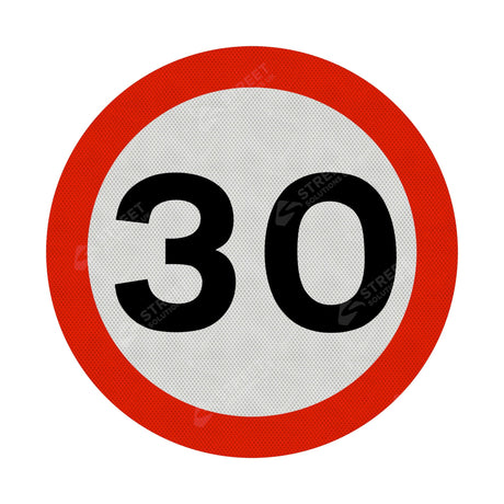 30mph Sign Face