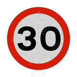 670 Maximum Speed 30mph Sign Face | Post & Wall Mounted