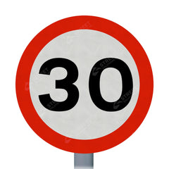 30mph Sign Face