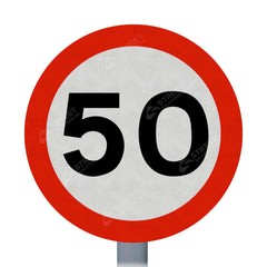 50mph Sign Face 