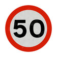 50mph Sign Face 