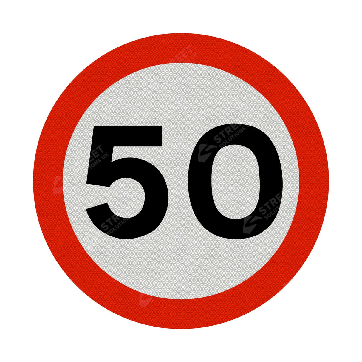50mph Sign Face 