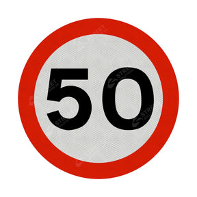 50mph Sign Face 