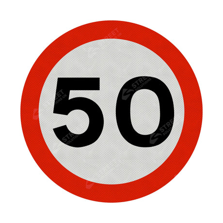 50mph Sign Face 
